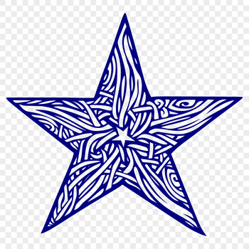 A stylized star icon designed as a scalable vector graphic (SVG) for various uses.