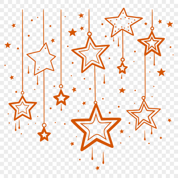 A stylized star design suitable for various digital applications including vector art and clipart.