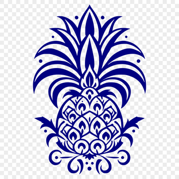 Free Unique Pineapple Digital Artwork