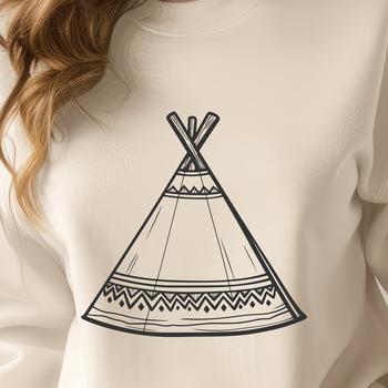 Artistic Teepee Vector Illustration - Free PNG Download