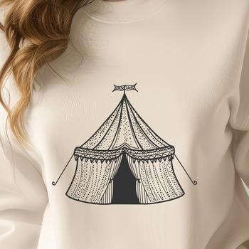 A simple tent illustration for outdoor enthusiasts and campers.