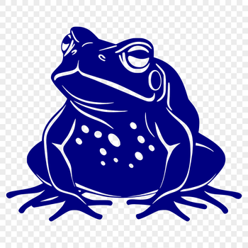 A detailed illustration of a toad's full body, suitable for digital cutouts with various formats available.