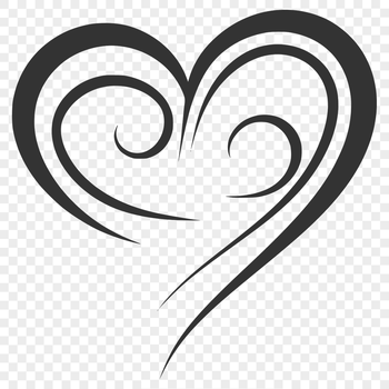 A simple, flat heart shape designed as vector art for various uses.