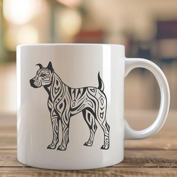 Artistic Standing Great Dane - DXF