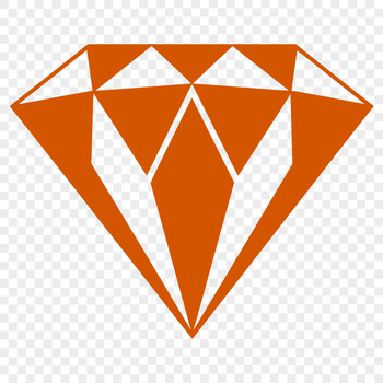 A geometric shape with pointed edges and symmetrical facets, suitable for vector design and cutting machines.