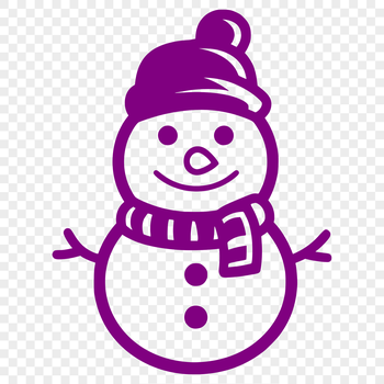 Stunning Snowman - Craft SVG