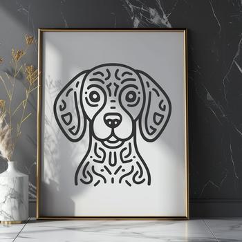 A portrait of a sleek gray and black Weimaraner dog.