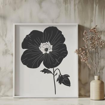 Flower Artwork In SVG, PNG, PDF And DXF File Formats