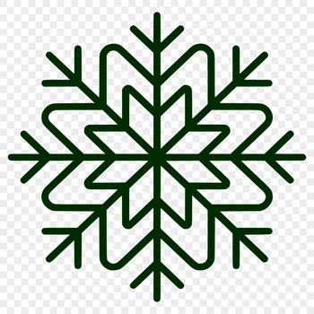 A delicate, intricate snowflake design made from interconnected lines and points, ideal for winter-themed projects.