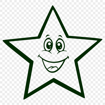 A simple vector star design, suitable for digital cutting machines and craft projects.