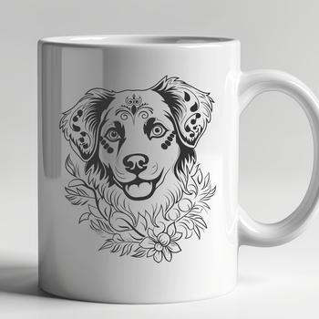 Ornate Australian Shepherd - Laser Engraver PDF