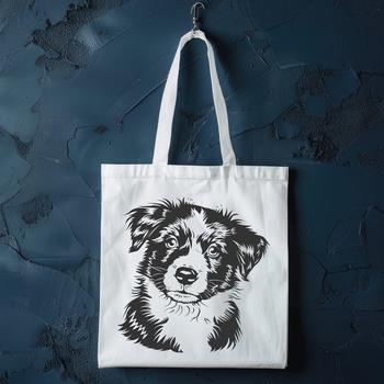 Australian Shepherd breed dog illustration