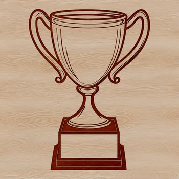 Vector design trophy icon in SVG format