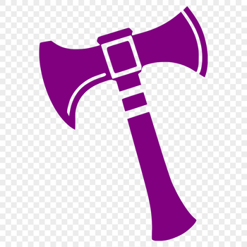 A vector illustration of a traditional axe, suitable for various graphic design applications.