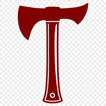 A detailed illustration of a classic axe, suitable for various graphic design projects.