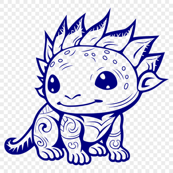 Free Creative Axolotl Vector Art