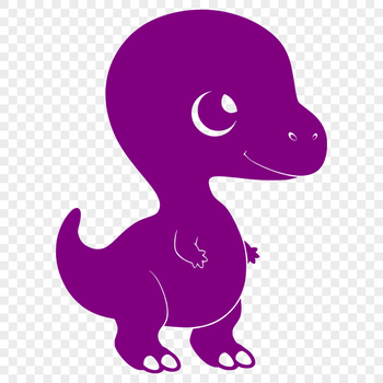 Artistic Dinosaur - Vinyl PNG