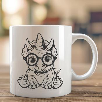 Free Unique Triceratops Printable Artwork