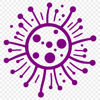 A high-resolution vector illustration of bacteria in outline style.