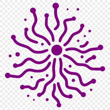 Bacterial microorganism depicted in a vector format, suitable for various applications.