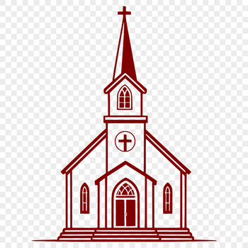 Baptist church building exterior with simple design elements.