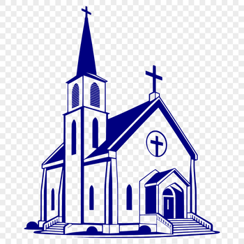 A traditional Baptist church building with a prominent steeple.