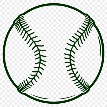 A high-quality digital illustration of a baseball in vector format, suitable for various design applications.