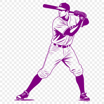 A simple illustration of a baseball with stitching, ready for digital or physical use.
