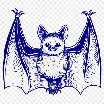 Free Unique Bat Illustration