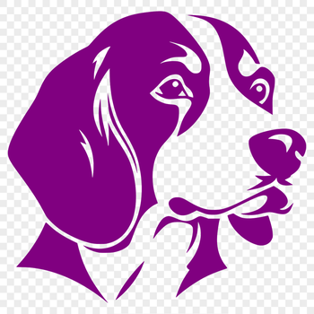 A close-up illustration of a Beagle's head, suitable for various digital uses such as clip art and vector design.