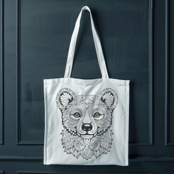 Artistic Bear Digital Drawing