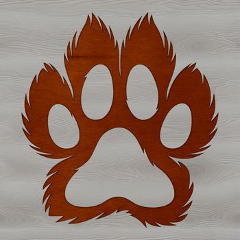 A set of paw prints made from various animals, including cats and dogs.