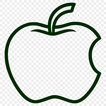 A digital representation of a ripe red apple in vector format.