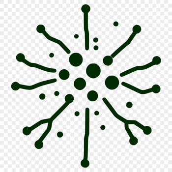 An illustration of a single bacterium with intricate details.