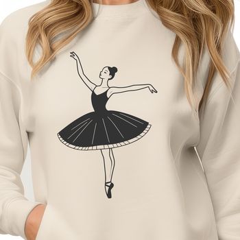 Ballerina performing ballet dance in a elegant pose