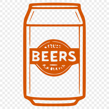 A digital illustration of a glass containing beer, suitable for use in various design projects.