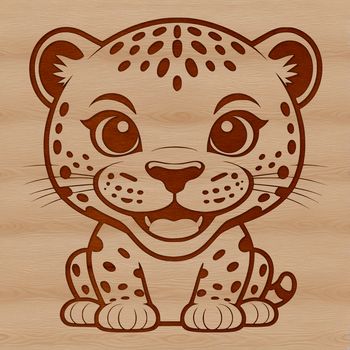 A high-quality vector image of a jaguar, suitable for various design applications including digital art and craft projects.