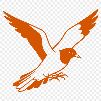 A simple illustration of a dove, suitable for vector graphic design and cutting machine projects.