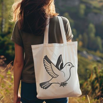 A simple illustration of a white dove in flight, suitable for digital design and printing.