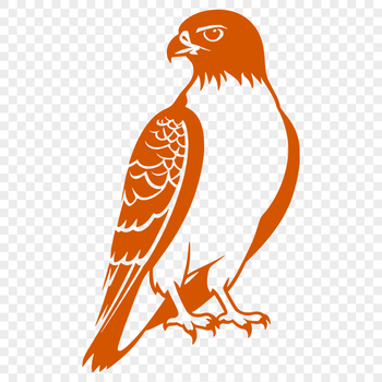 An svg graphic featuring a detailed silhouette of a bird, ideal for cutting machine designs and digital projects.