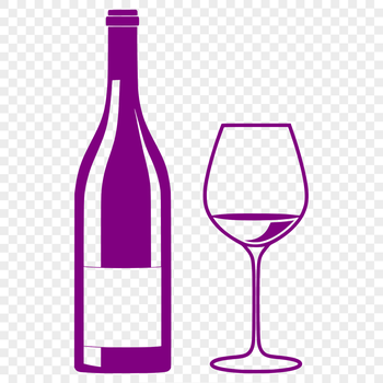 A glass containing a pour of red wine next to an opened bottle.