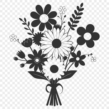 A colorful arrangement of flowers in a bouquet, suitable for various celebrations and occasions.