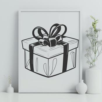 A simple, geometric box shape, ideal for crafting and design projects.
