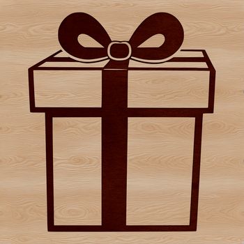 A simple geometric box with straight lines and right angles, suitable for vector design.