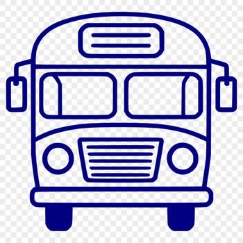 An illustration of a bus with detailed graphics.