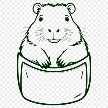 A large rodent with a distinctive appearance, typical to the grasslands of South America.