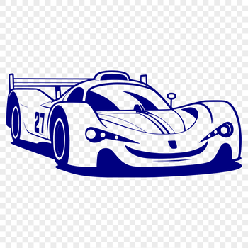 A high-speed racing car with sleek design, ready to be used as vector art.