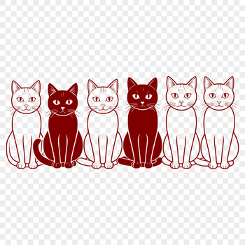 A detailed digital illustration of a domesticated feline animal.