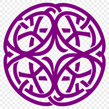 A traditional Celtic ornate shape with intricate pattern and design.