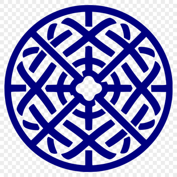 Celtic-inspired vector graphic with ornate embellishments and motifs.